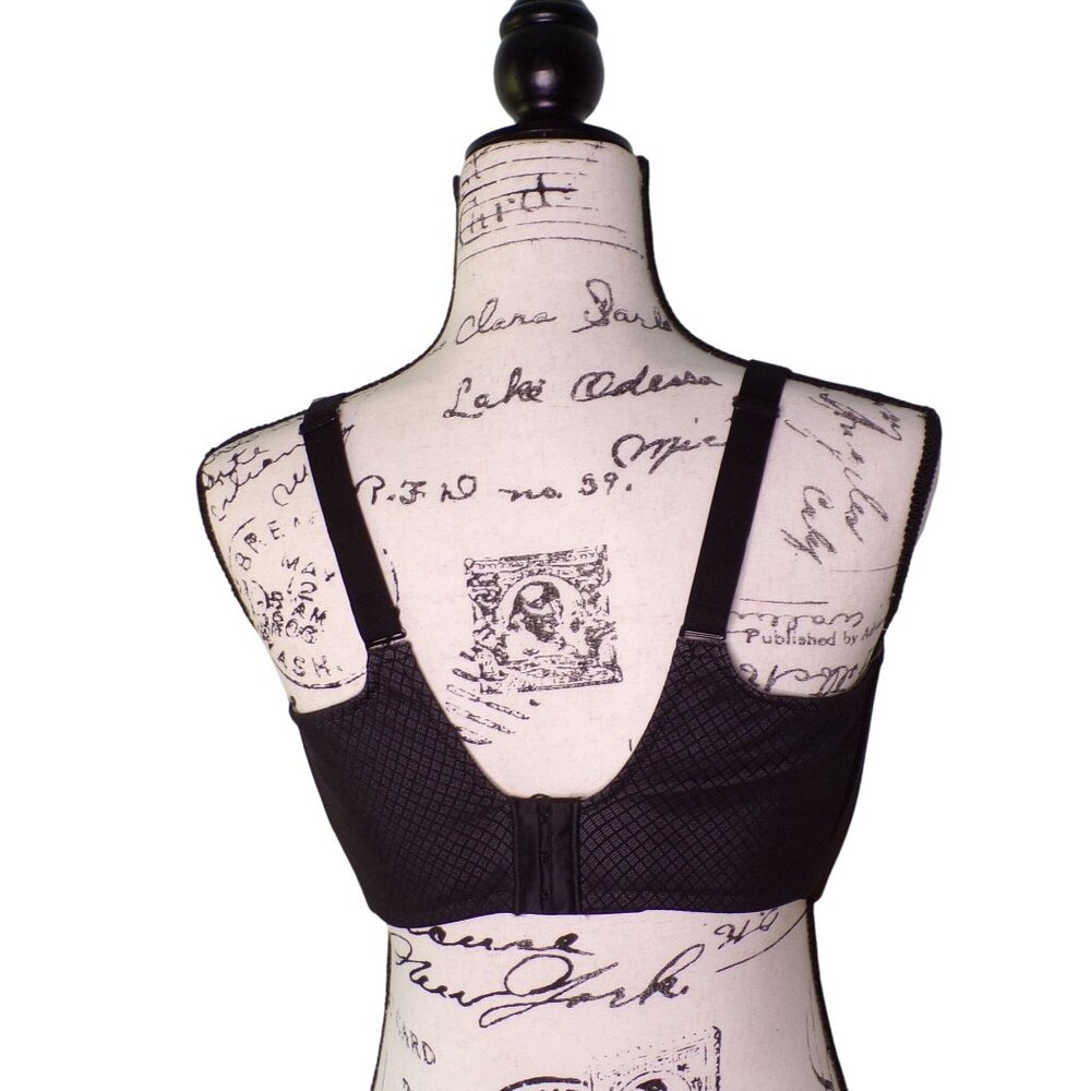 🆕CHANTELLE Everyday High Support Underwire Sports Bra 38DDDD Black #15M1 - Picture 9 of 11